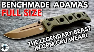 Benchmade 2021 Full Size Manual Adamas Cru Wear Folding Knife - Overview and Review