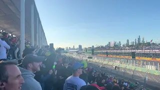 Australian Grand Prix restart. (Crowd reaction) #ausgp #f1 #crash