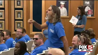 CCSD board meeting disrupted by rallying teachers again
