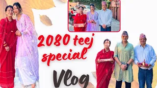 2080 Teej special || Family || Roshani vlog
