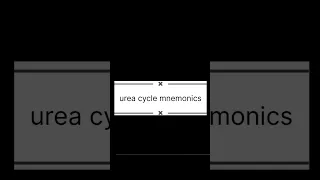 urea cycle mnemonics|| how to remember urea cycle |amino acid metabolism |  #gatexl