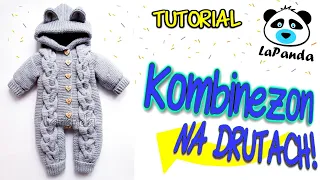 KNITTED BABY JUMPSUIT  *HOW TO MAKE* *TUTORIAL*DIY * - LaPanda [#1]    ENG subtitles