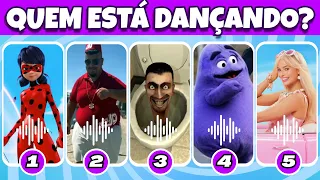 ADIVINHE QUEM ESTÁ DANÇANDO | Barbie - Ladybug - Grimace - Skibidi Dom Dom - Skibidi Toilet | #1