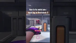 How to fix weird aim / input lag in Overwatch 2! (BEST SETTINGS)