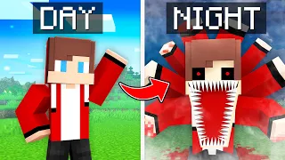 JJ TURNS Into a TERRIBLE KILLER Every NIGHT To FIND Mikey in Minecraft Maizen