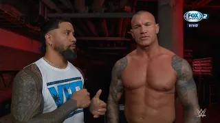 Jey Uso hace las pases con Randy Orton en Backstage - WWE Raw 27/11/2023 (En Español)