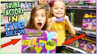 WE MADE A SLIME FACTORY IN 5 BELOW!!