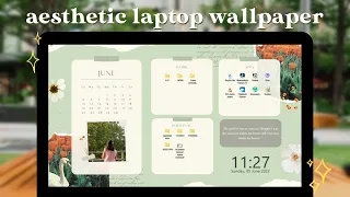 HOW TO MAKE A LAPTOP WALLPAPER ORGANIZER IN CANVA | Art Journal Aesthetic 💌 Adulting Diaries 6 ♡