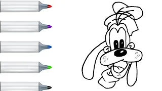 How to drawing goofy - Step by Step Guide | Easy Way | goofy zeichnen | नासमझ ड्राइंग |구피 그리기|dibujo
