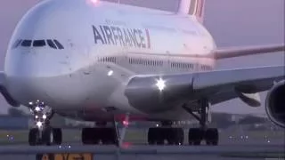 شاهد إقلاع أكبر طائرة ركاب _(The World's Largest Passenger Plane Taking Off( airbus a380