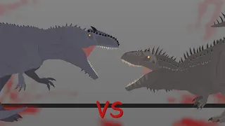 Ark Giganotosaurus vs Ark Carcharodontosaurus | Sticknodes Animation