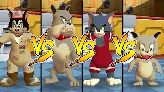 Tom and Jerry in War of the Whiskers Butch Vs Spike Vs Tom Vs Tyke  (Master Difficulty)