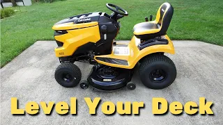 How to Level Your Cub Cadet Lawn Mower Deck | XT1 Enduro Series
