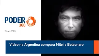 Vídeo na Argentina compara Milei a Bolsonaro