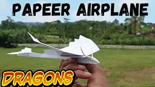 How To Make A Paper Airplane Dragon || dragon paper plane