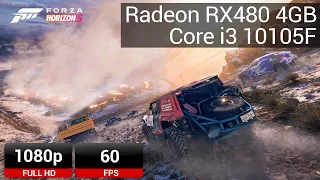 Forza Horizon 5 | Core i3 10105F | RX480 4GB | 1080P Performance