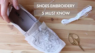 5 Shoes Embroidery Lessons