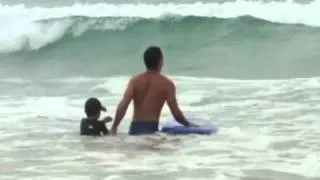 6 YEAR OLD PHOENIX SURFING THE WAVES