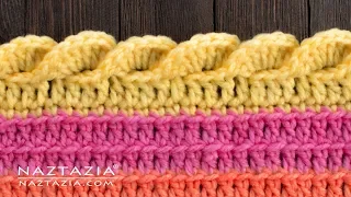 HOW to CROCHET a WAVY SHELL STITCH Border Edging for a Blanket Shawl or Scarf