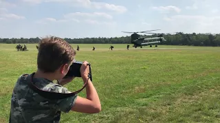 Hover jump from a Chinook