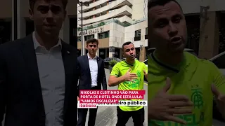 Nikolas Ferreira e Cleitinho vão para a porta de hotel onde está Lula e dizem: "vamos fiscalizar"