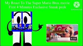 My ￼React To The Super Mario Bros Movie First 4 Minutes Exclusive sneak Peek ￼￼￼