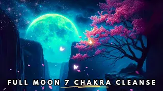 FULL MOON April 2024 Meditation 🌕 All 7 Chakra Cleanse for the Full Pink Moon!