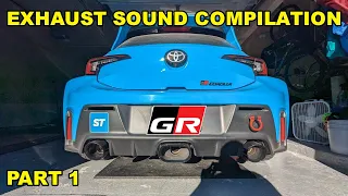 GR Corolla Exhaust Compilation (Part 1)