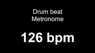 126 bpm metronome drum