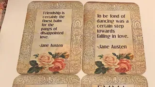 Craft with me : Part 1 file folder trifold journal Jane Austen themed