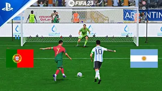 FIFA 23 ARGENTINA VS PORTUGAL ! MESSI VS RONALDO PENALTY SHOOTOUT ! FIFA WORLD CUP FINAL