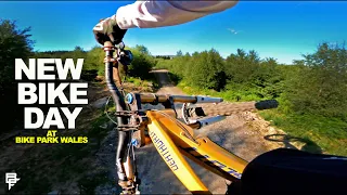 HITTING BIKE PARK WALES’S NEWEST TRAIL ON MY NEW EBIKE DOWNHILL BIKE!!