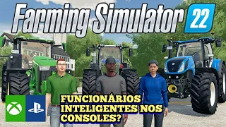 como funciona os trabalhadores no PS4 e Xbox One.(Farming Simulator 22)