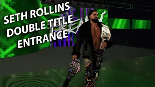 WWE 2K23 - Seth Rollins Full Double Title Entrance