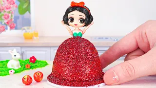 Tsunami Cake 👸 Wonderful Miniature SNOW WHITE Princess Cake Decorating | Miniature Pull Me Up Cakes