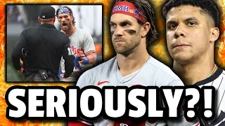 Bryce Harper Got EJECTED For Nothing!? Juan Soto BOOED By Padres Fans (MLB Recap)