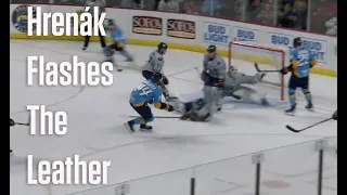 Los Angeles Kings Goalie Prospect Dávid Hrenák Makes Spectacular Glove Save For Greenville in ECHL