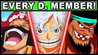 All 10 D. Clan Members and Their Powers Explained! | Every D. Clan Member in One Piece Revealed