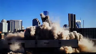 Amazing Controlled Building Demolition Copyright Free