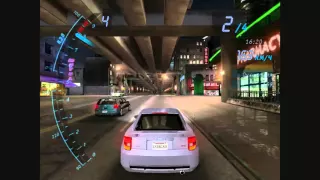 Drag -  racing on the Toyota Celica in Need for Speed Underground
