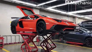 Lamborghini Aventador LP700-4 Oil Change | Periodic Maintenance.