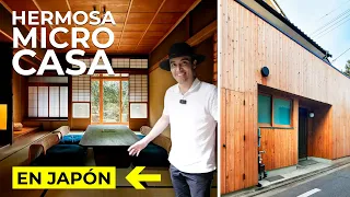 MICRO CASA en JAPÓN con HERMOSO JARDÍN ZEN y TINA EXTERIOR en BARRIO TRADICIONAL