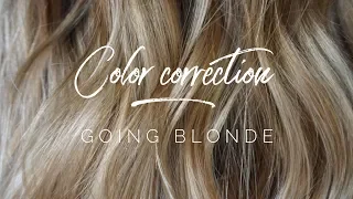 Color Correction - Going Blonde || Hair Tutorial