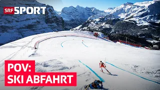 WhatsApp und Sprachnachrichten bei 130 km/h auf der Lauberhorn-Abfahrt | SRF Sport