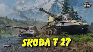 🇺🇦WoT Blitz / ŠKODA T 27 - ЛЮТИЙ БАРАБАН / ЗА 3сек. - 660 АЛЬФИ / World of Tanks Blitz Українською