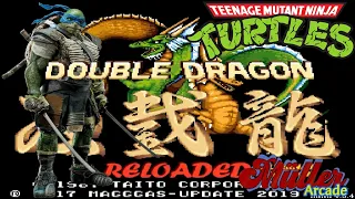 DOUBLE DRAGON RELOADED ALTERNATE -PLAYTHROUGH-TEENAGE MUTANT NINJA TURTLES - LEONARDO -MÜLLER ARCADE