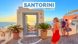 SANTORINI GREECE - EVENING WALK (▶91minutes)