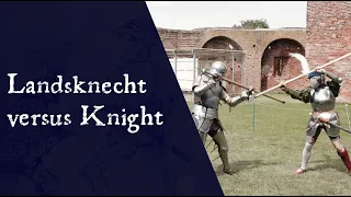 Landsknecht versus Knight [halberd, pollaxe and pike in armour]