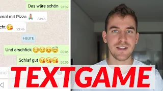 TEXTGAME: Wie schreibt man einer Frau?? Vom Kennenlernen zum Date: Kompletter Chat Verlauf!