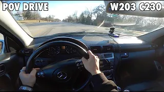 Driving the 2005 Mercedes-Benz C230 Kompressor W203 | POV TEST DRIVE